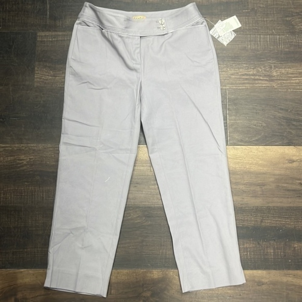 NWT Peck and peck weekend light gray, lightweight trousers size 4